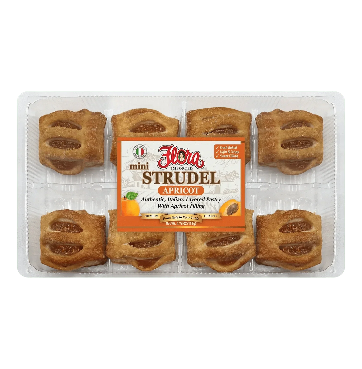 Mini Strudel - Apricot - 7.4 oz