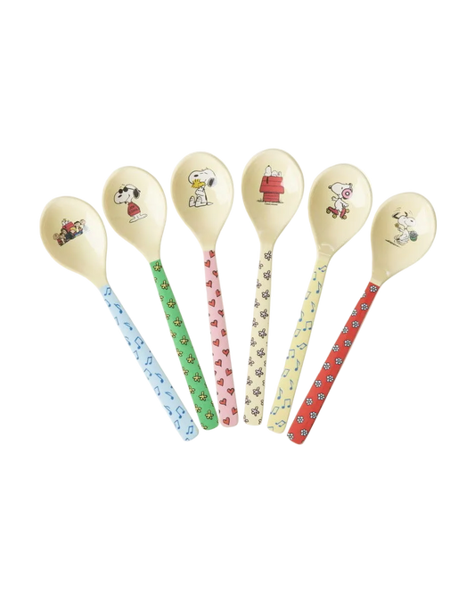 Melamine Teaspoon - Snoopy...Set of 6 Spoons -