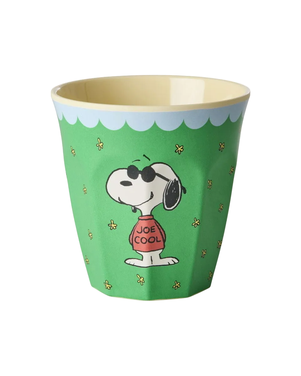 Melamine Cup with Snoopy Print - Green - 8.45 oz -
