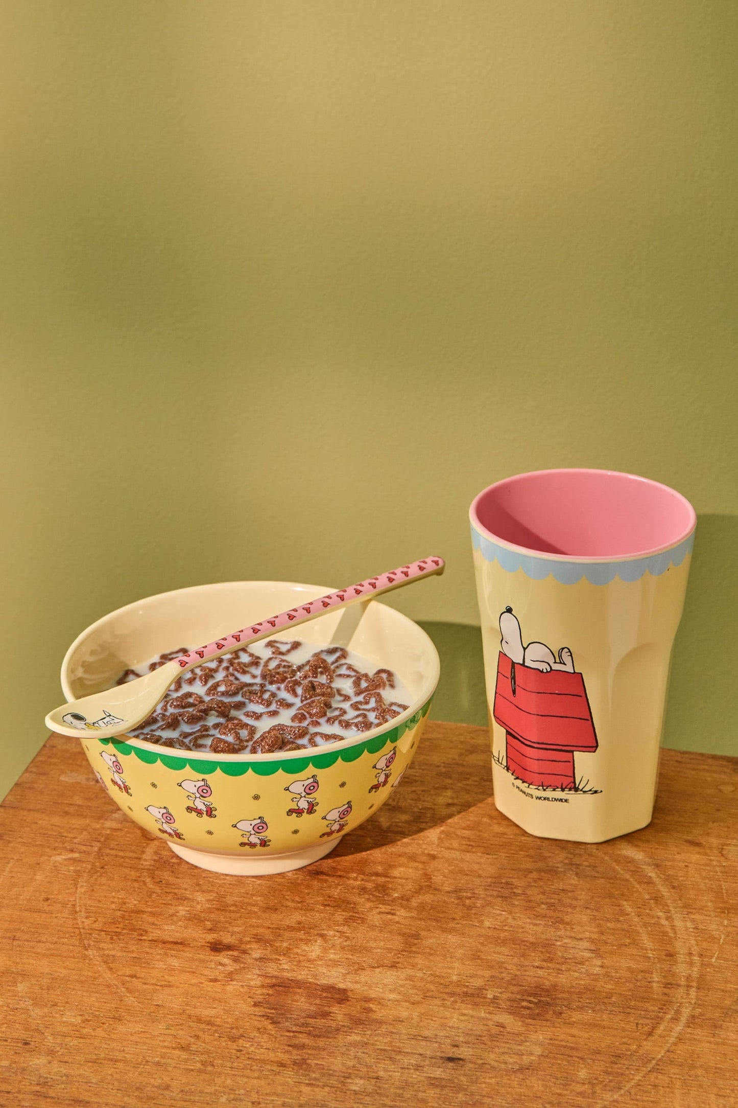 Melamine Latte Spoons - Snoopy...Set of 6 Spoons