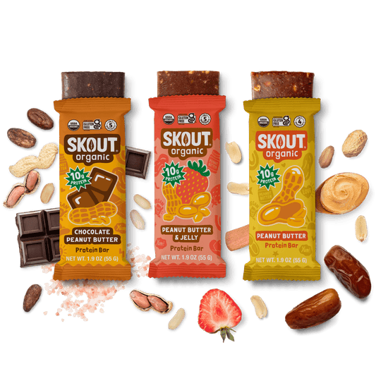 Skout Organic Peanut Butter Protein Bar Bundle - 15 Pack